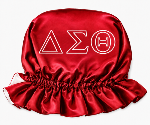 Delta Sigma Theta Sorority Satin Hair Bonnet