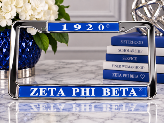 Zeta Phi Beta 1920 License Plate Frame