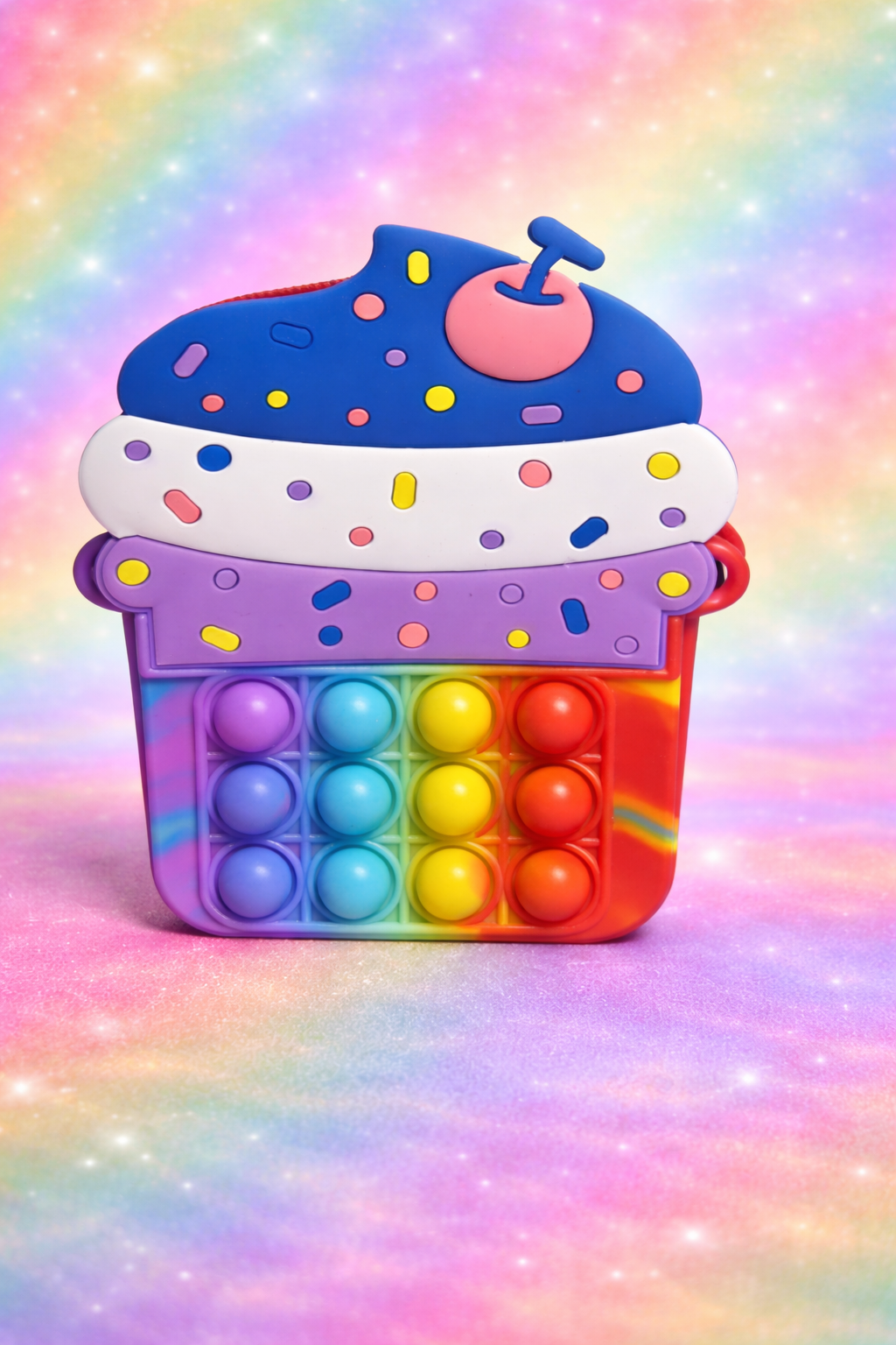 Rainbow Sprinkle Pop Cupcake Mini Bag