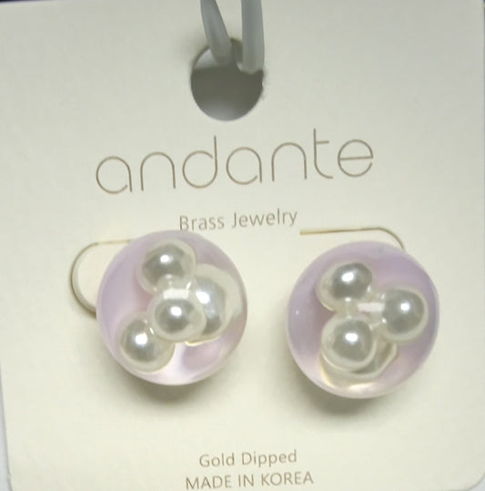 Gold Dipped Brass Earring studs