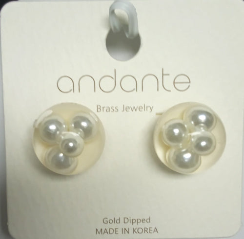 Luna Cluster Earring Studs