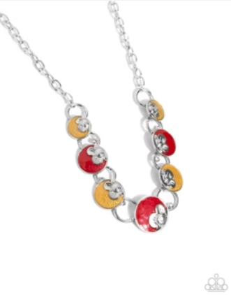 Blooming Bravado Red Necklace