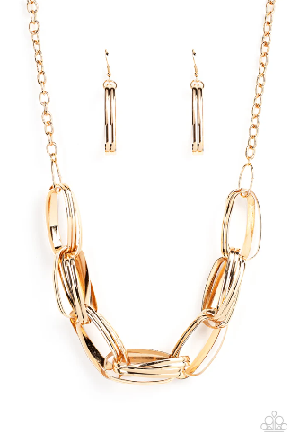 Fiercely Flexing Gold Necklace