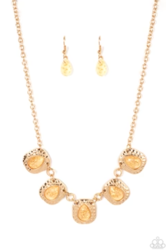 Mayan Masterpiece Gold Necklace