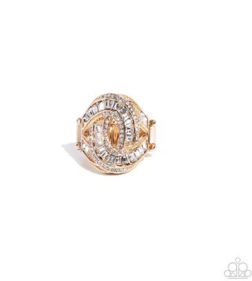 Sinuous Shimmer Gold Ring