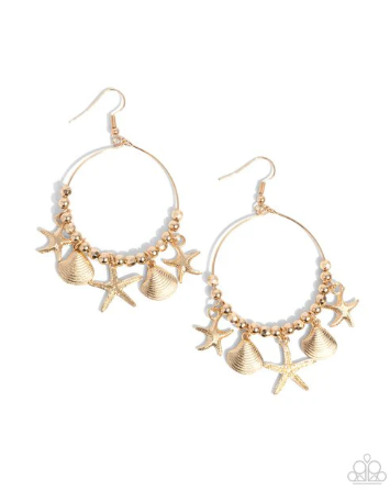 Coastal Conversation Gold Earrings