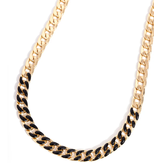 Painted Problem Black Necklace