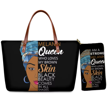 2 pcs Set African Women Purse and Handbag