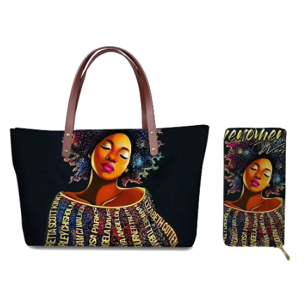 2 pcs Set African Women Purse and Handbag