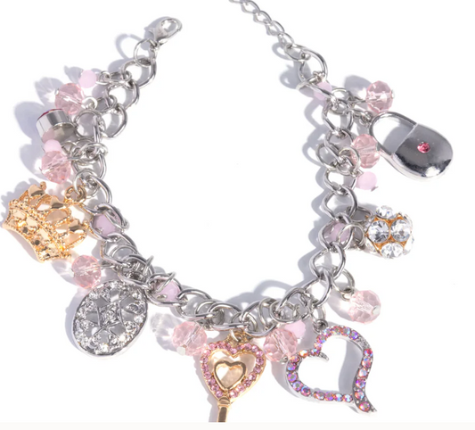Queen Of The Party Pink Bracelet