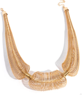 CAREFREE COILS GOLD NECKLACE