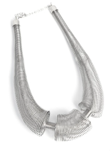 CAREFREE COILS SILVER NECKLACE