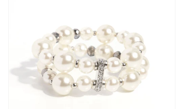 ELEGANT ECHO WHITE BRACELET