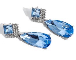 DIAMOND LIFE BLUE POST EARRING