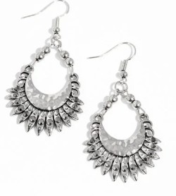 LUNAR LUXURY SILVER EARRING