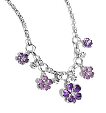 SECRETIVE SPRIG PURPLE NECKLACE
