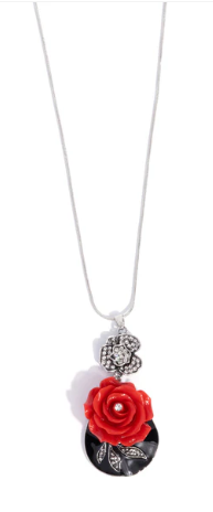 ROSY RENDEZVOUS RED NECKLACE
