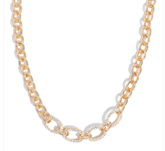 BOOGIE BLING GOLD NECKLACE