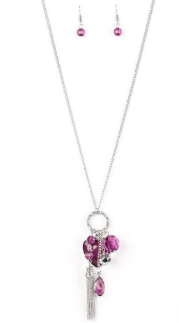 HAUTE HEART PURPLE NECKLACE