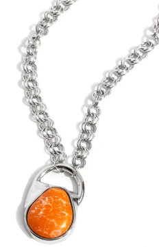CHANGE OF COUNTRY ORANGE NECKLACE