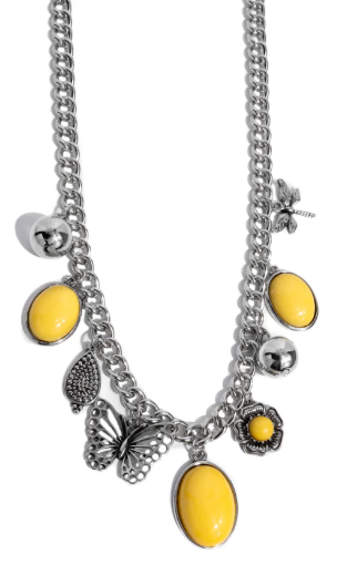 GARDEN CENTER YELLOW NECKLACE