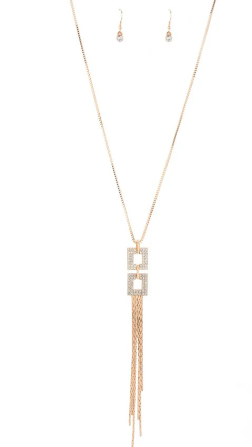 TIMES SQUARE STUNNER GOLD NECKLACE