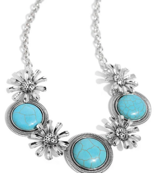 COWBOY COURTEOUS BLUE NECKLACE