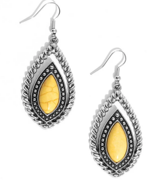 TWISTED TRAILBLAZER YELLOW EARRING