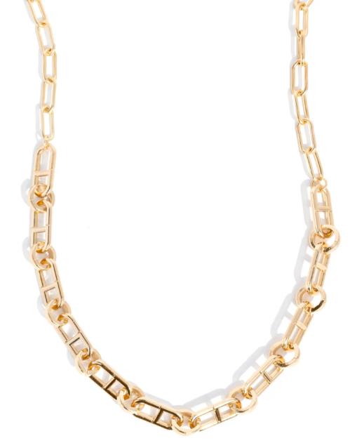 THE WHEEL THING GOLD NECKLACE