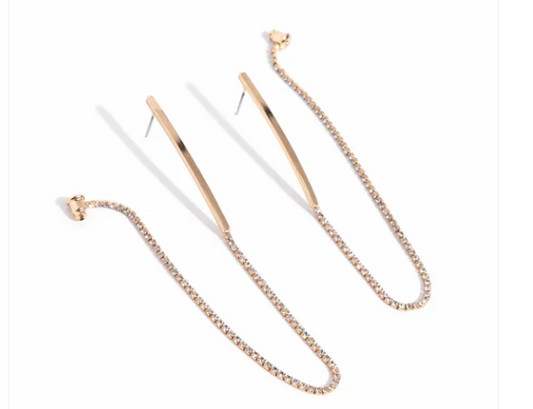 TAILORED TRADE GOLD POST EARRING