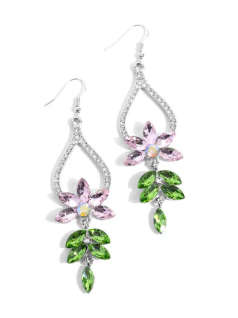 FLORAL FUSS PINK EARRING