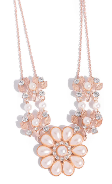 SPROUTING SHIMMER ROSE GOLD NECKLACE