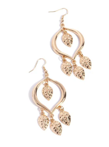 LEAFY LANDMARK GOLD EARRING