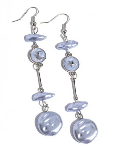 BLISSFUL BALANCE BLUE EARRING