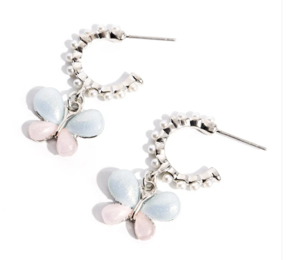 FLY TO YOUR HEART MULTI HOOP EARRING