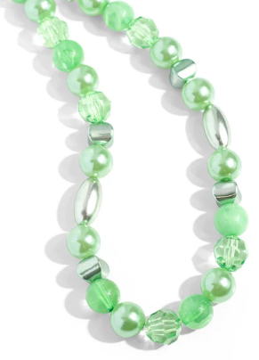 PLENTIFUL PEARLS GREEN NECKLACE