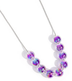 IRIDESCENT IDENTITY PURPLE NECKLACE