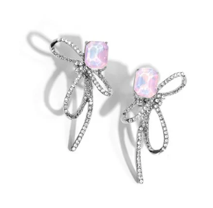 POSITIVELY RADIANT PINK POST EARRING