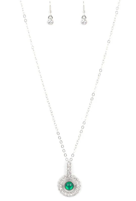SPRINGTIME TWINKLE GREEN NECKLACE