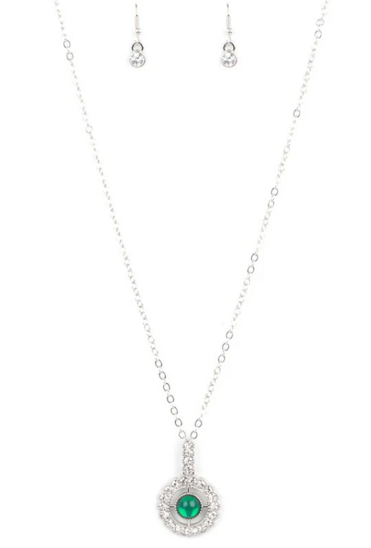 SPRINGTIME TWINKLE GREEN NECKLACE