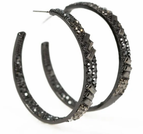 GLITZ BY ASSOCIATION HOOP EARRING