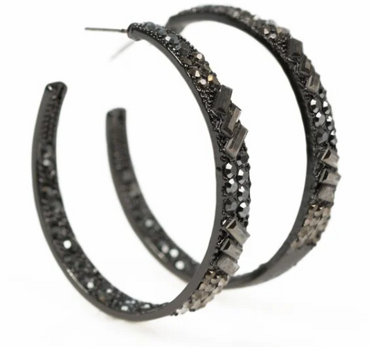 GLITZ BY ASSOCIATION HOOP EARRING