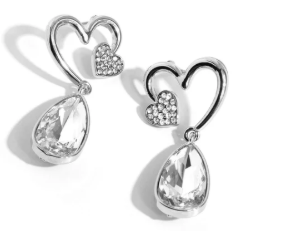 COUPLING UP WHITE POST EARRINGS