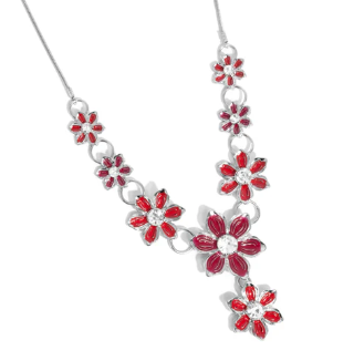 Compatibly Chic Red Necklace