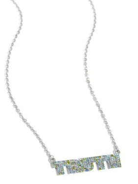 Truth Trinket Blue Necklace