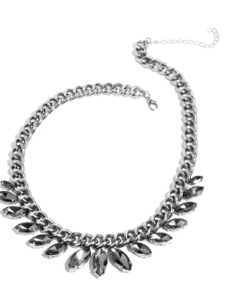 Elegant Exception Silver Necklace