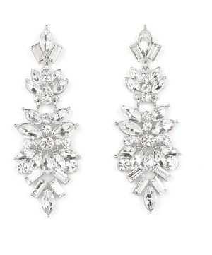 Frozen Fairytale White Earrings