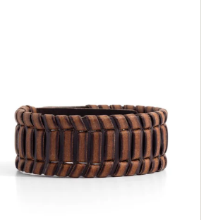 Western WRAP-ture - Brown Urban Bracelet