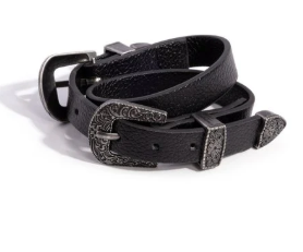 Buckle Town Black Bracelet