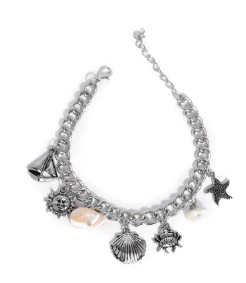 Sleek Sailing White Bracelet